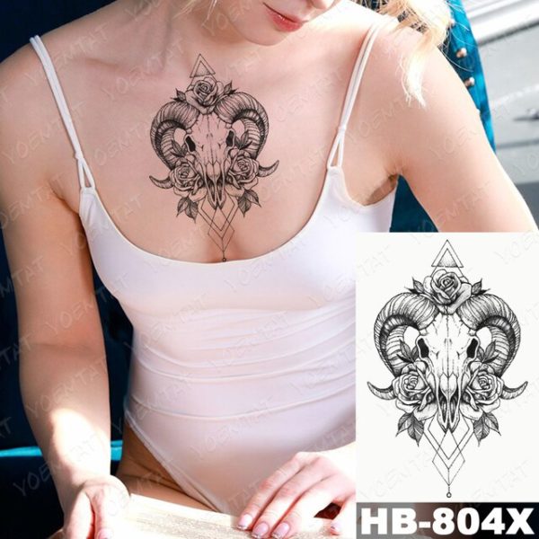 Waterproof Temporary Tattoo Sticker Tiger Lion Old School Flash Tatoos Leopard Wolf Beast Body Art Arm.jpg 640x640 Dočasné tetovanie vodeodolné Lebka Skull Ruža Kvet Dark Ornament Symbol